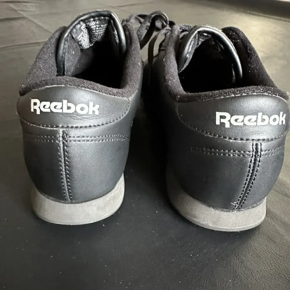 Reebok Classics Women's 10 Black Walking Casual Shoes Lace Up - BP